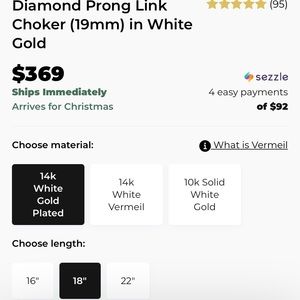 Diamond Prong Link Chocker